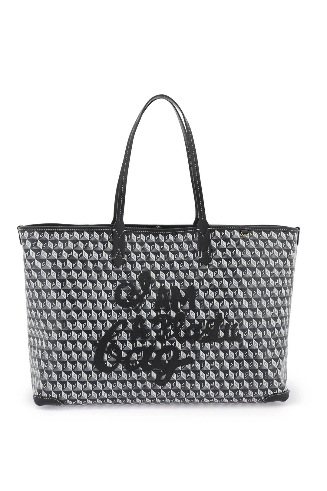 Bags - Anya Hindmarch I Am A Plastic Bag Motif Tote Bag - 241650ABS000005 - CHARC - os - Ask Me Wear