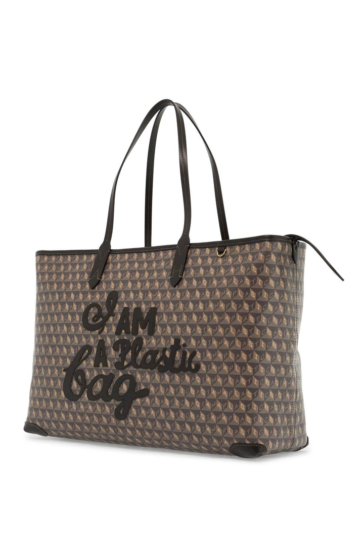 Bags - Anya Hindmarch I Am A Plastic Bag Zipped Motif Tote Bag - 242650ABS000034 - A0001 - os - Ask Me Wear