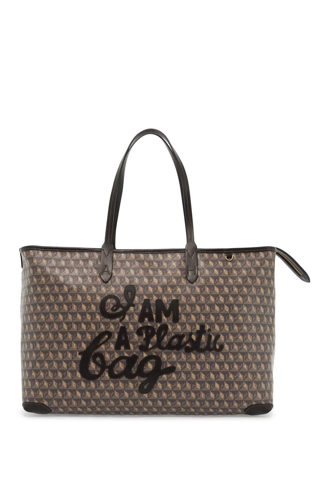 Bags - Anya Hindmarch I Am A Plastic Bag Zipped Motif Tote Bag - 242650ABS000034 - A0001 - os - Ask Me Wear