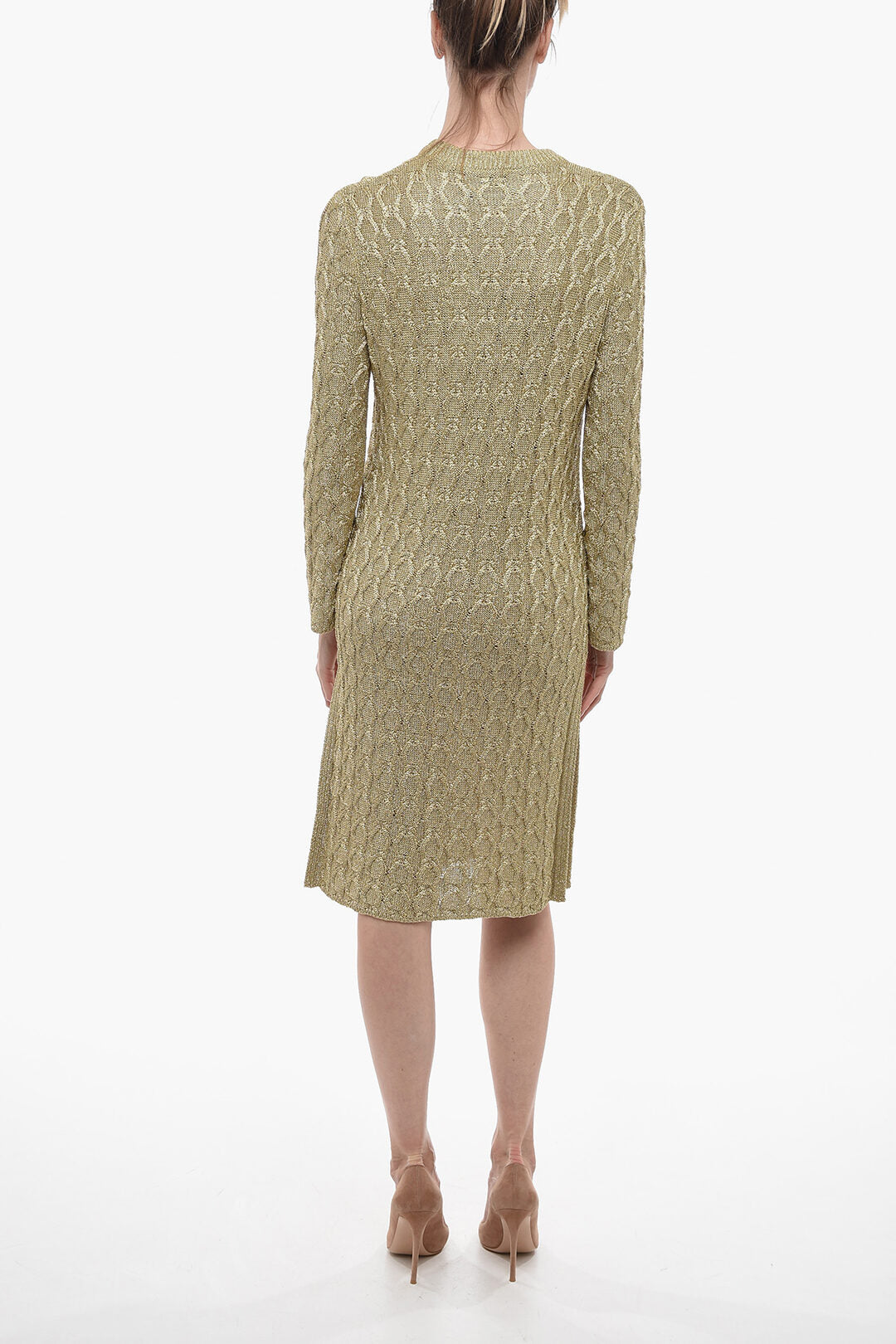 Gucci Aran Lurex Midi Dress