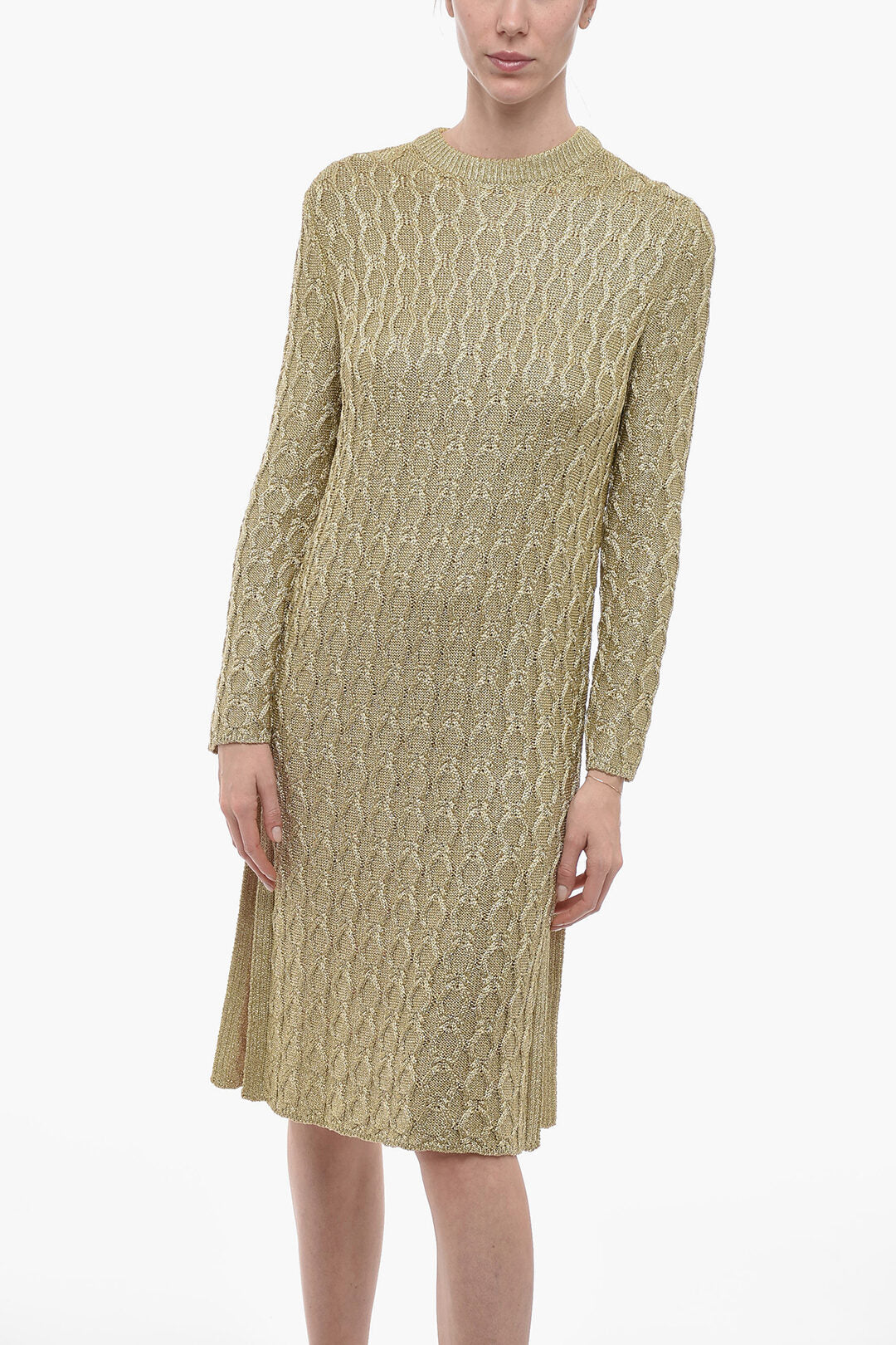 Gucci Aran Lurex Midi Dress