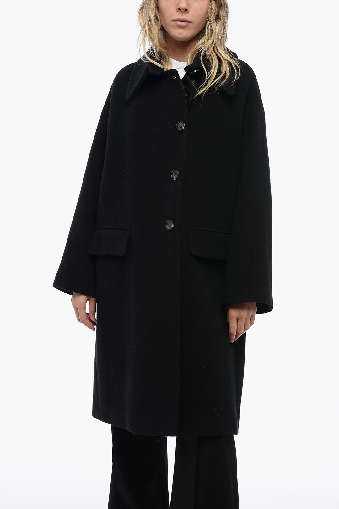 Other - Armani EMPORIO Wool Dropped - Sholuder Coat with Flared Fit - 8057970331155 - Ask Me Wear