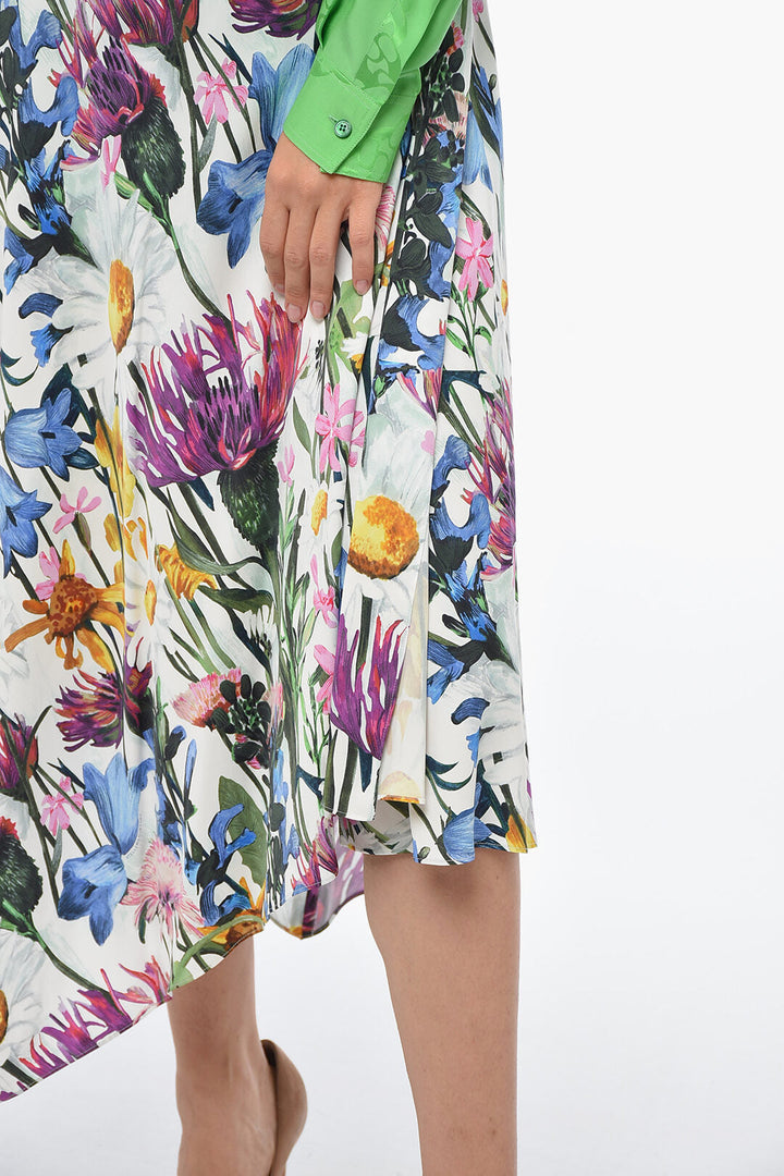 Stella McCartney Asymmetric REWILD FLORA Midi Skirt