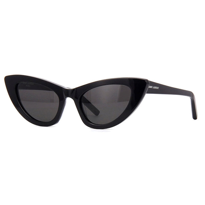 Saint Laurent Sunglasses Cat Eye Full Rim, Black Frame and Grey Lens SL213LILY001