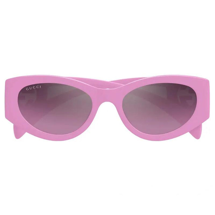 Gucci Sunglasses Cat Eye Full Rim, Pink Frame And Pink Silver Mirror Lens Gg1691S003