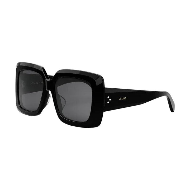 Celine Sample Sale | Celine Sunglasses Square Full Rim, Shiny Black Frame And Smoke Lens Cl40263F01A - Sunglasses | Designer outlet