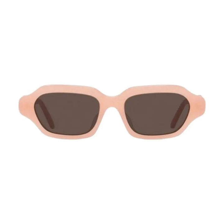 Loewe Sample Sale | Loewe Sunglasses Rectangle Full Rim, Shiny Pink Frame And Brown Lens Lw40157U72E - Sunglasses | Designer outlet