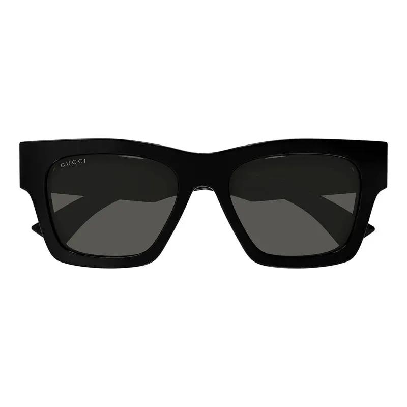 Gucci Sunglasses Square Full Rim, Black Frame And Grey Lens Gg1835Sa001