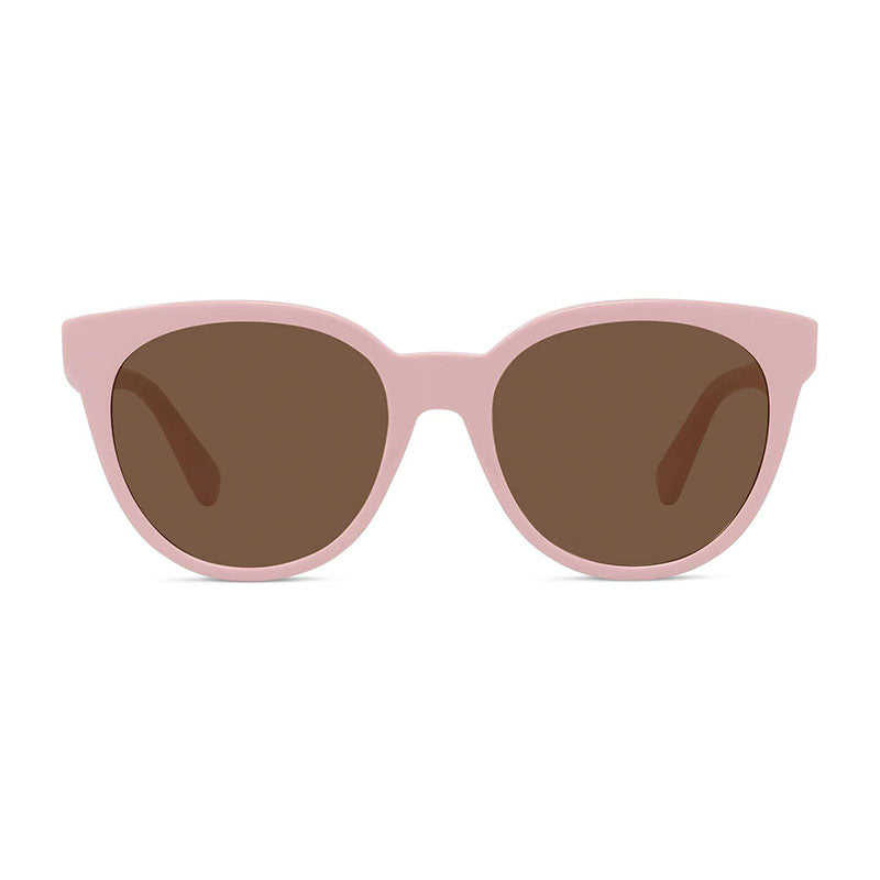 Stella McCartney Sunglasses Round Full Rim, Shiny Pink Frame and Brown Lens SC40037I72E
