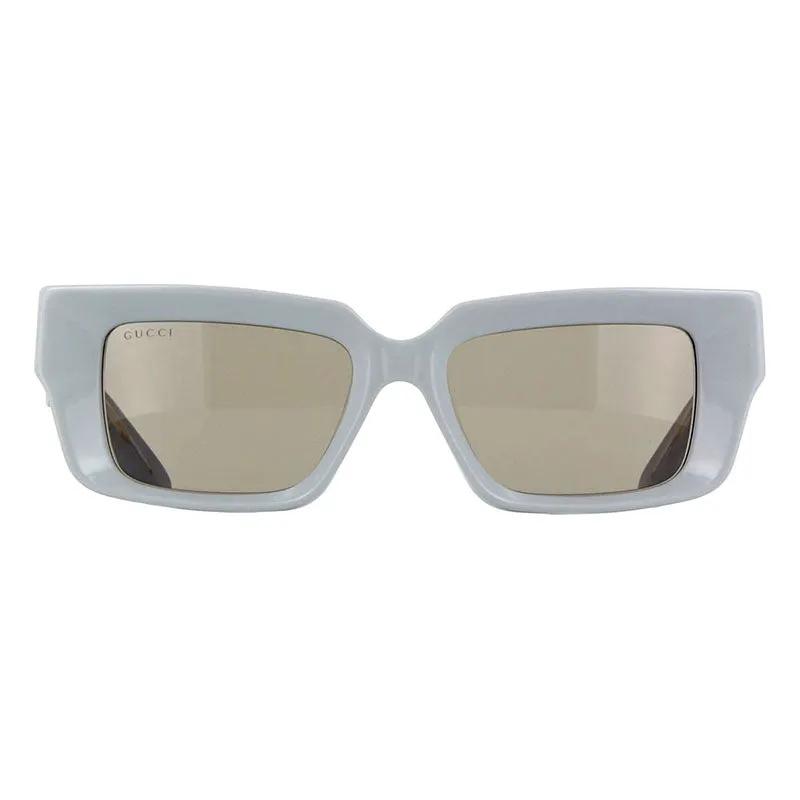 Gucci Sunglasses Square Full Rim, Grey Frame And Brown Lens Gg1529S004