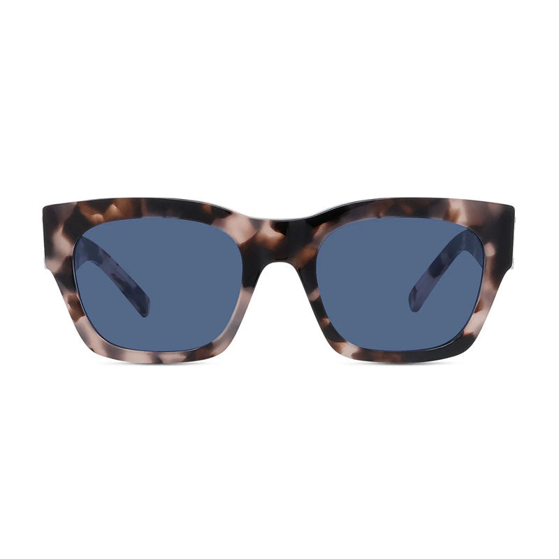 Givenchy Sunglasses Square Full Rim, Coloured Havana Frame and Blue Lens GV40072I55V