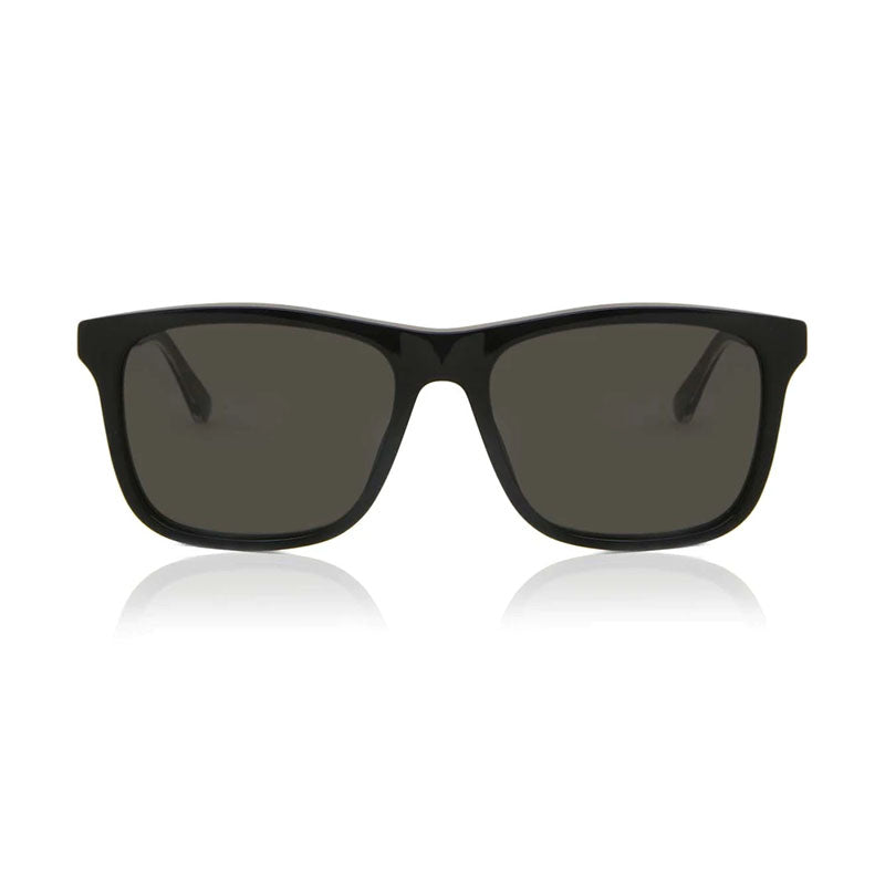 Gucci Sunglasses Square Full Rim, Black Frame and Grey Lens GG0381SN007