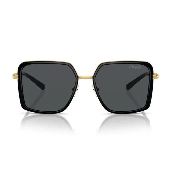 Versace Sunglasses Square Full Rim, Black Frame And Dark Grey Lens Ve2261100287