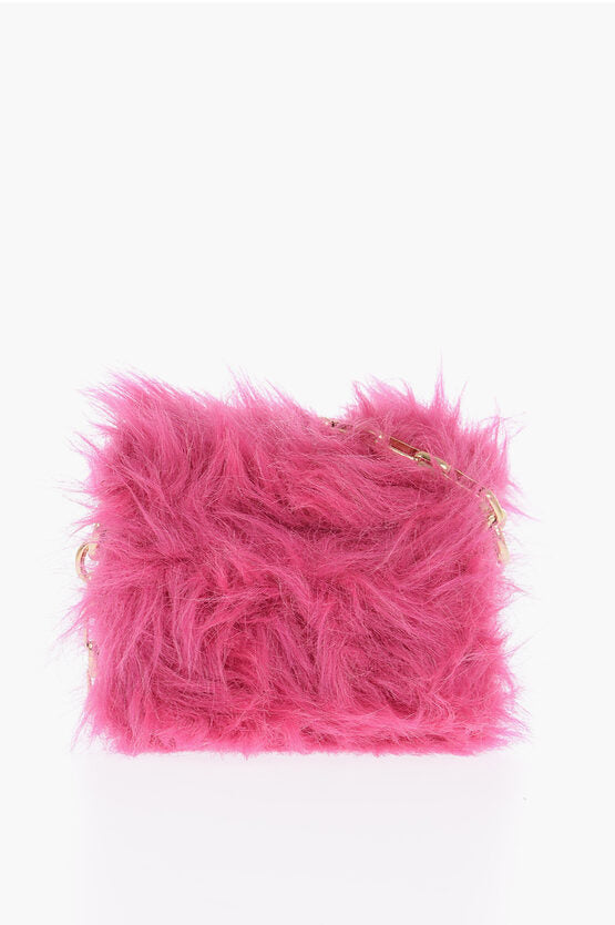 Marni Bag MINI TRUNK with Faux Fur Insert