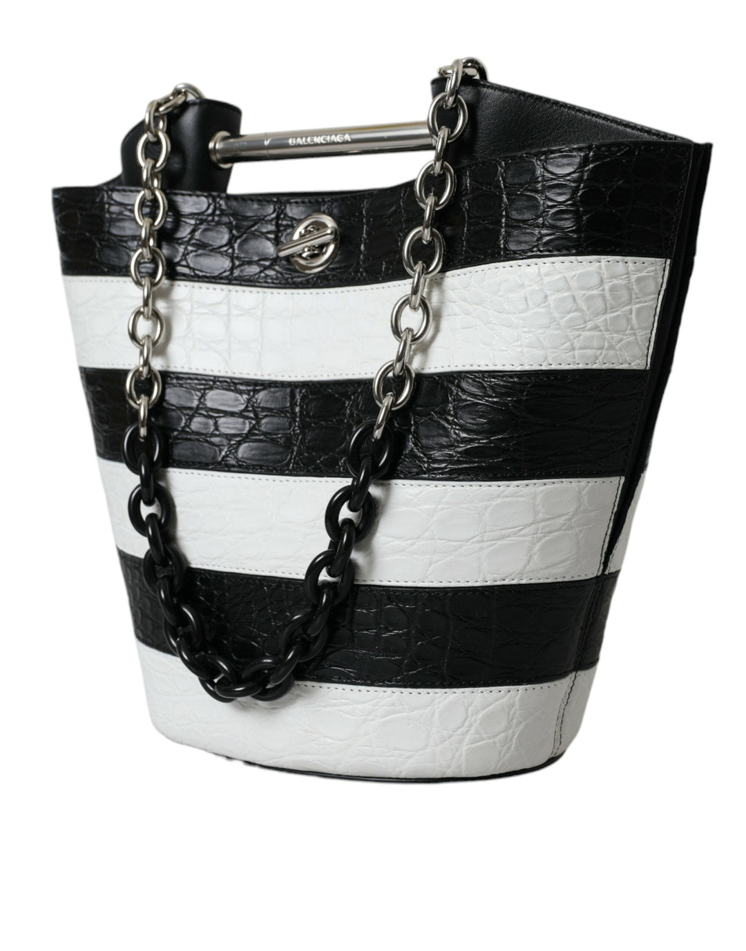  - Balenciaga Chic Crocodile Leather Maxi Bucket Bag - BAG1178 - Ask Me Wear