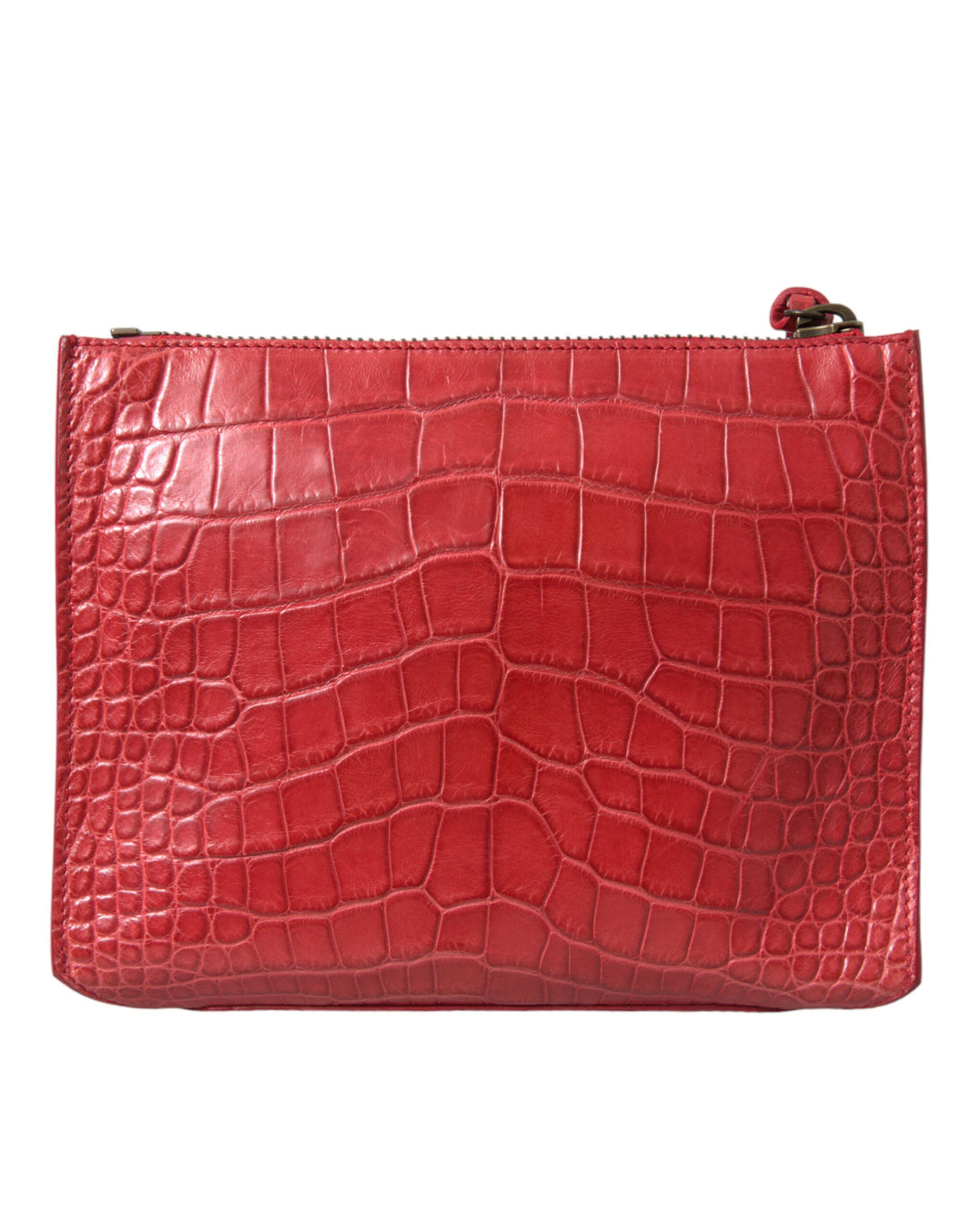  - Balenciaga Exotic Red Alligator Leather Clutch - BAG1165 - Ask Me Wear