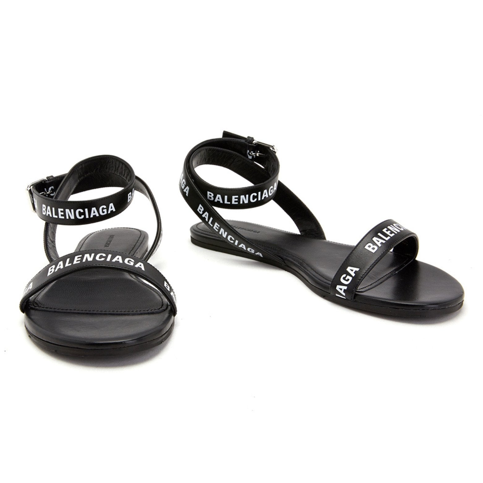 Balenciaga sandals womens black online