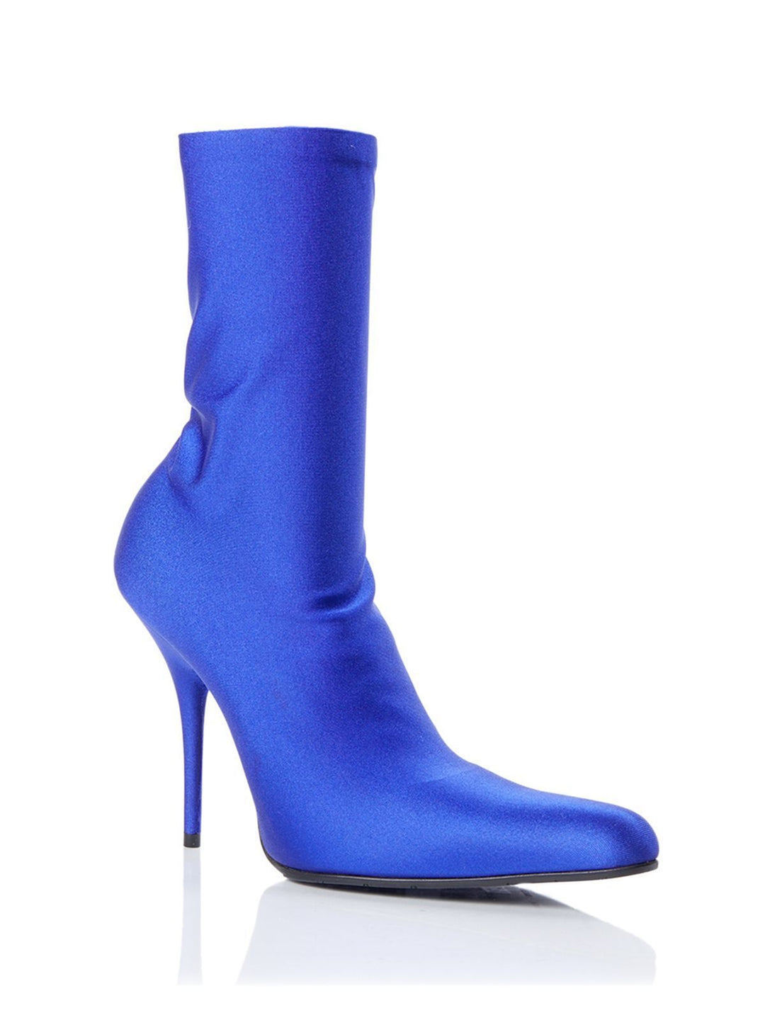  - BALENCIAGA Womens Blue Stretch Comfort Round Toe Stiletto Booties - 636741W04Z0 - Ask Me Wear