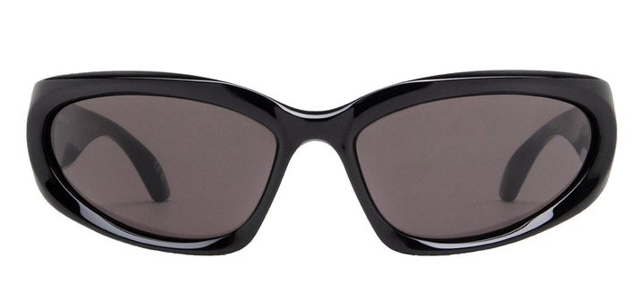 BalenciagaSunglasses - Balenciaga BB 0157S 001 Wrap Plastic Black Sunglasses with Grey Lens - BB_0157S_001_65mm - Ask Me Wear