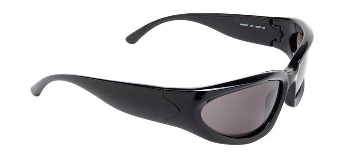 BalenciagaSunglasses - Balenciaga BB 0157S 001 Wrap Plastic Black Sunglasses with Grey Lens - BB_0157S_001_65mm - Ask Me Wear