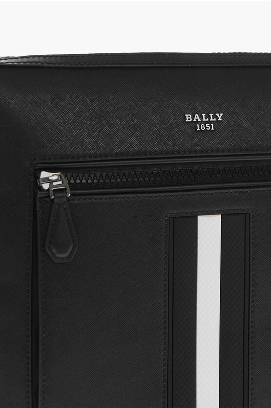 Bags - Bally Saffiano Leather Business Bag with Zip - 7612506485934 - Ask Me Wear