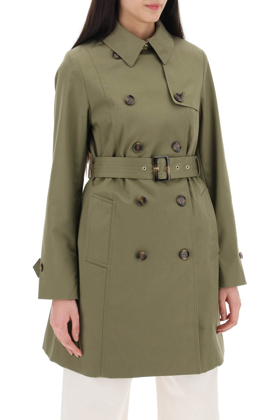 Clothing - Barbour Double - Breasted Trench Coat For - 241873DSH000001 - OL31B - 10 - Ask Me Wear