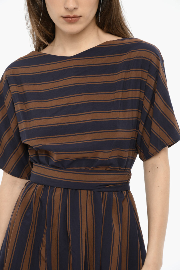 Woolrich Bayadere Striped SCULLY Dress with Belt