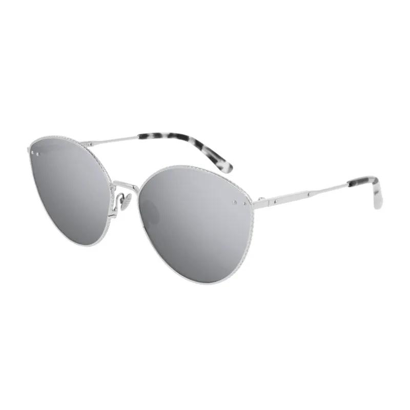 Bottega Veneta Sample Sale | Bottega Veneta Sunglasses Cat Eye Full Rim, Silver Frame And Silver Lens Bv0259S002 - Cat Eye Sunglasses | Designer outlet