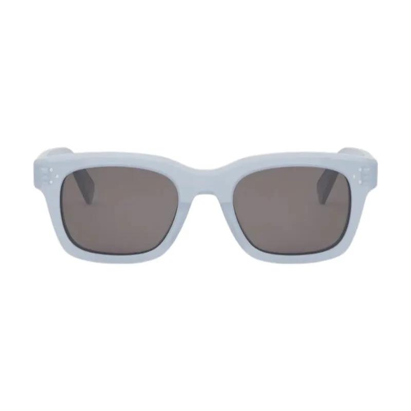 Celine Sunglasses Rectangle Full Rim, Glossy Grey Frame And Grey Lens Cl40232I20A