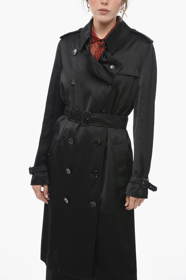 Burberry Belted Satin Trenchcoat