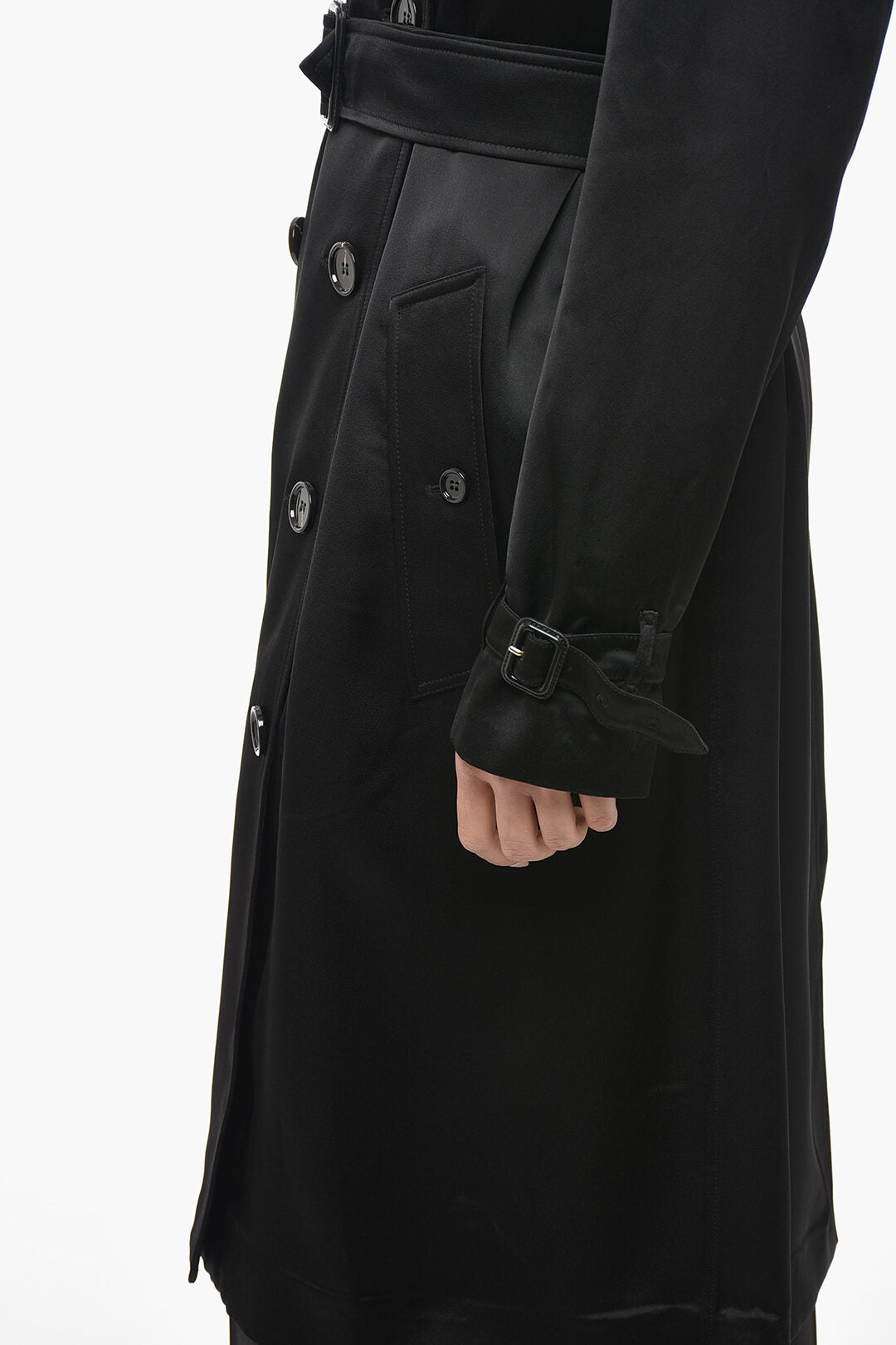 Burberry Belted Satin Trenchcoat