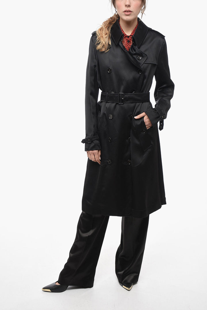 Burberry Belted Satin Trenchcoat