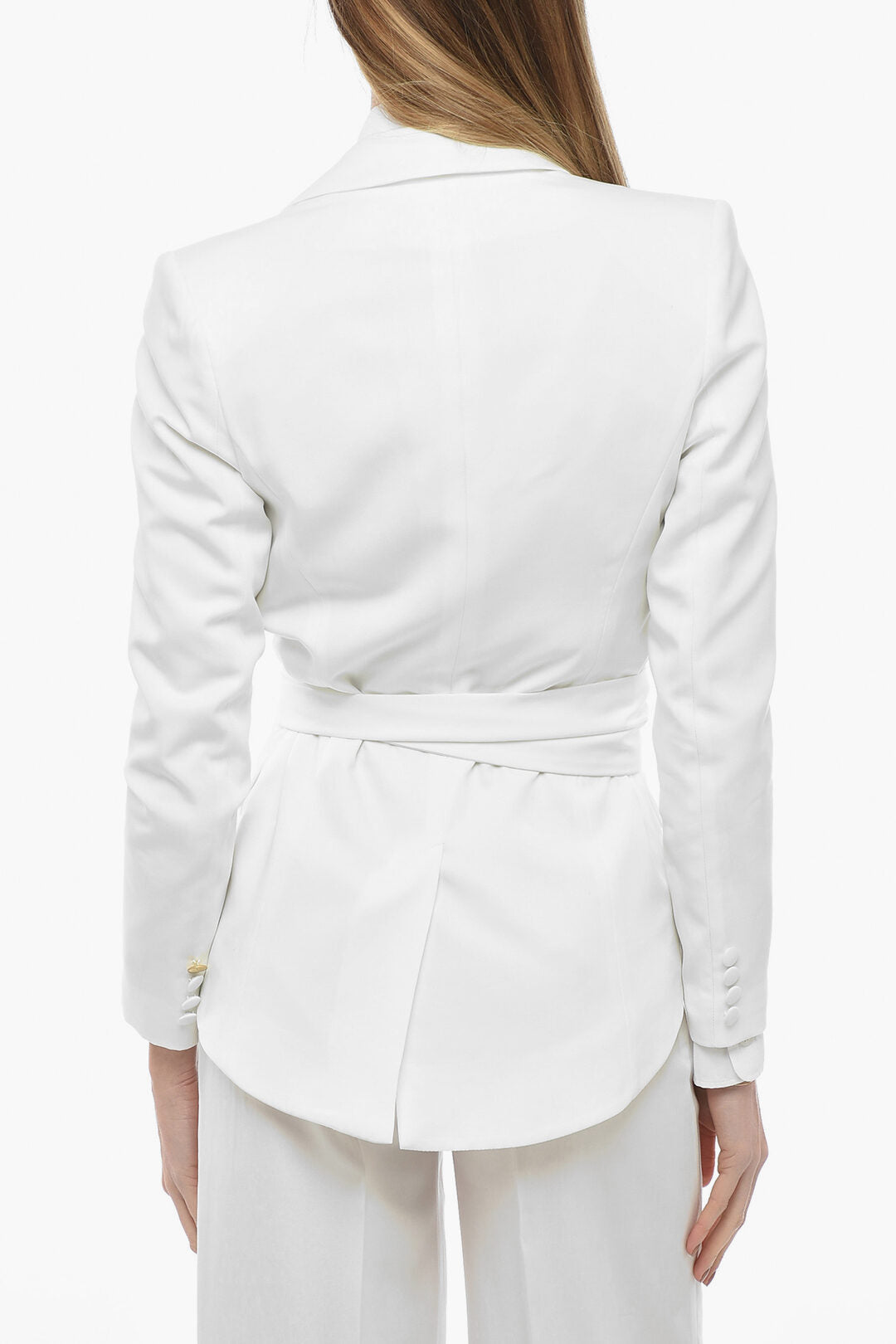 Hebe Studio Belted THE GIRLFRIEND Asymmetric Blazer