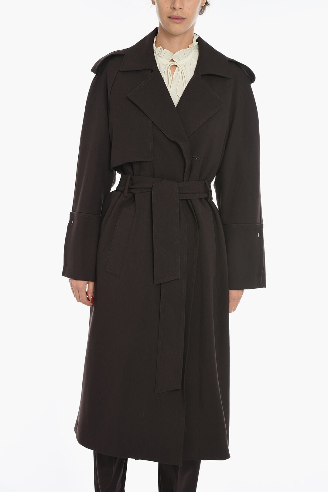 Other - Bite Studios Wool Double Breasted Trench with Belt - 7350102641049 - Ask Me Wear