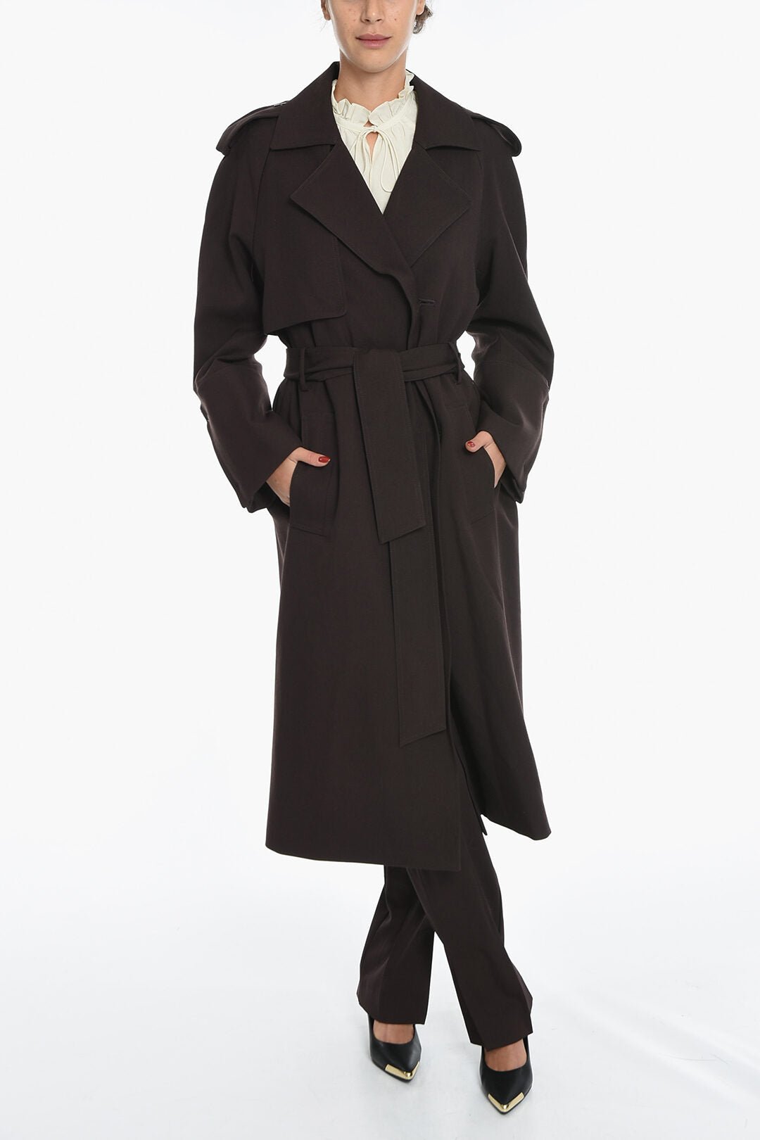 Other - Bite Studios Wool Double Breasted Trench with Belt - 7350102641049 - Ask Me Wear