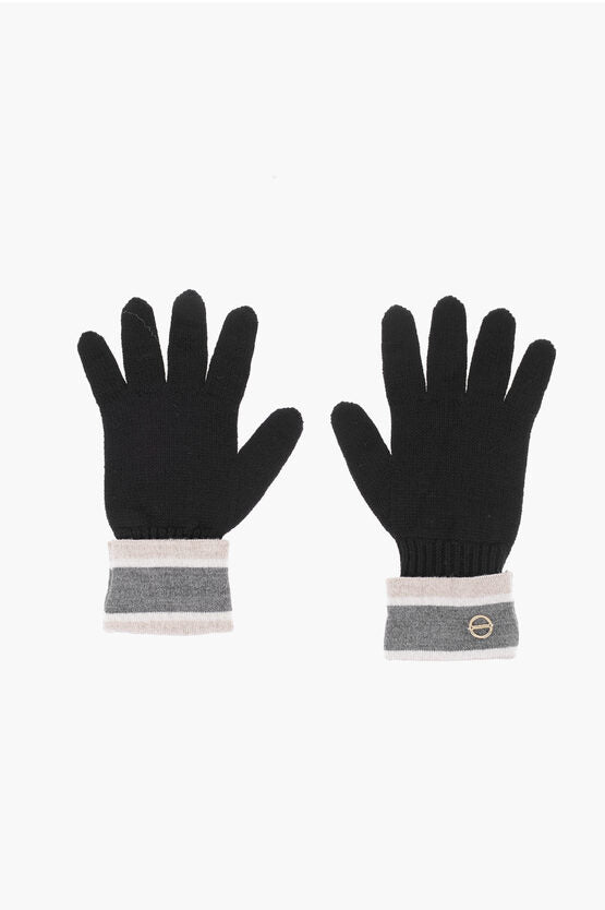 Accessories - Gloves - Borbonese Wool Blend Gloves with Metal Logo - 2294301 - Ask Me Wear