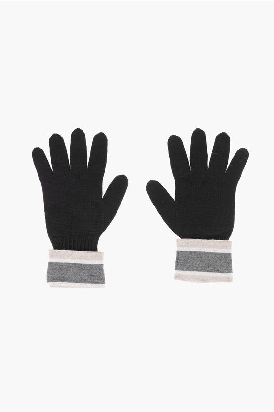 Accessories - Gloves - Borbonese Wool Blend Gloves with Metal Logo - 2294301 - Ask Me Wear