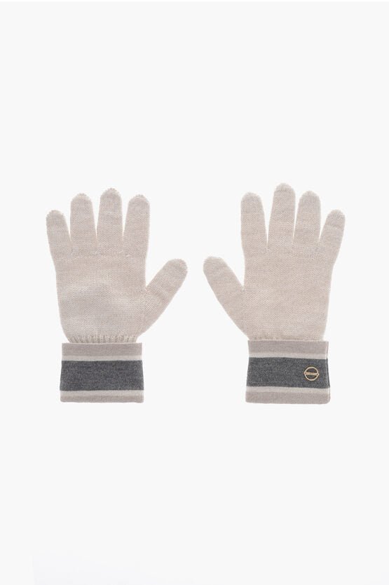 Accessories - Gloves - Borbonese Wool Blend Gloves with Metal Logo - 2294401 - Ask Me Wear