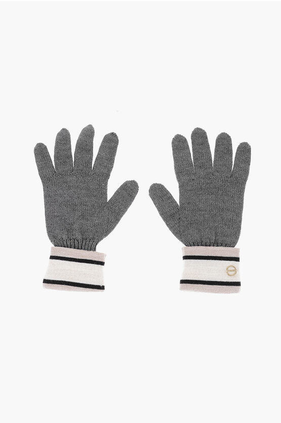 Accessories - Gloves - Borbonese Wool Blend Gloves with Metal Logo - 2301501 - Ask Me Wear