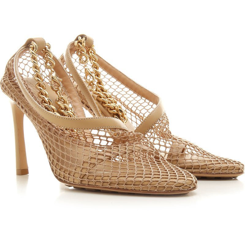 Shoes - Bottega Veneta Chain - Trimmed Mesh Sandals - 8093188081 - Ask Me Wear