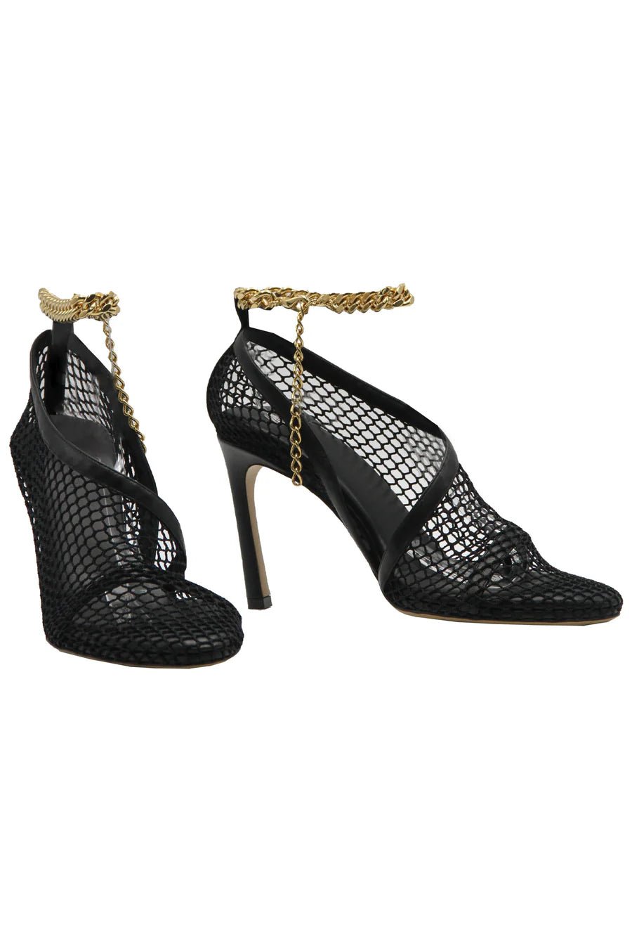 Shoes - Bottega Veneta Chain - Trimmed Mesh Sandals - 8093188153 - Ask Me Wear