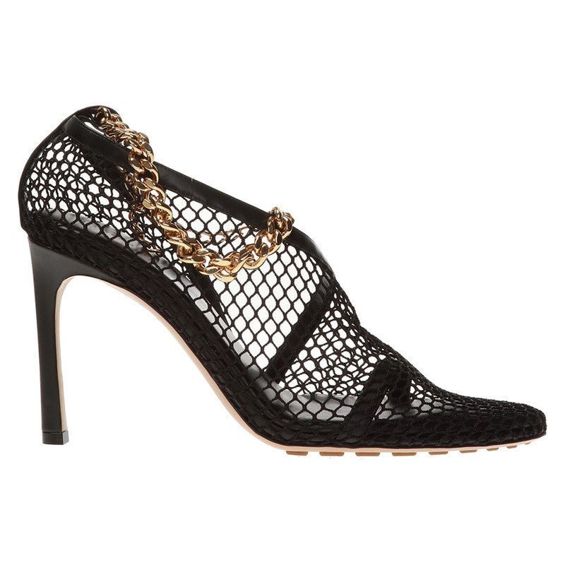 Bottega Veneta - Shoes - Bottega Veneta Chain - Trimmed Mesh Sandals - 8093188153 - Ask Me Wear