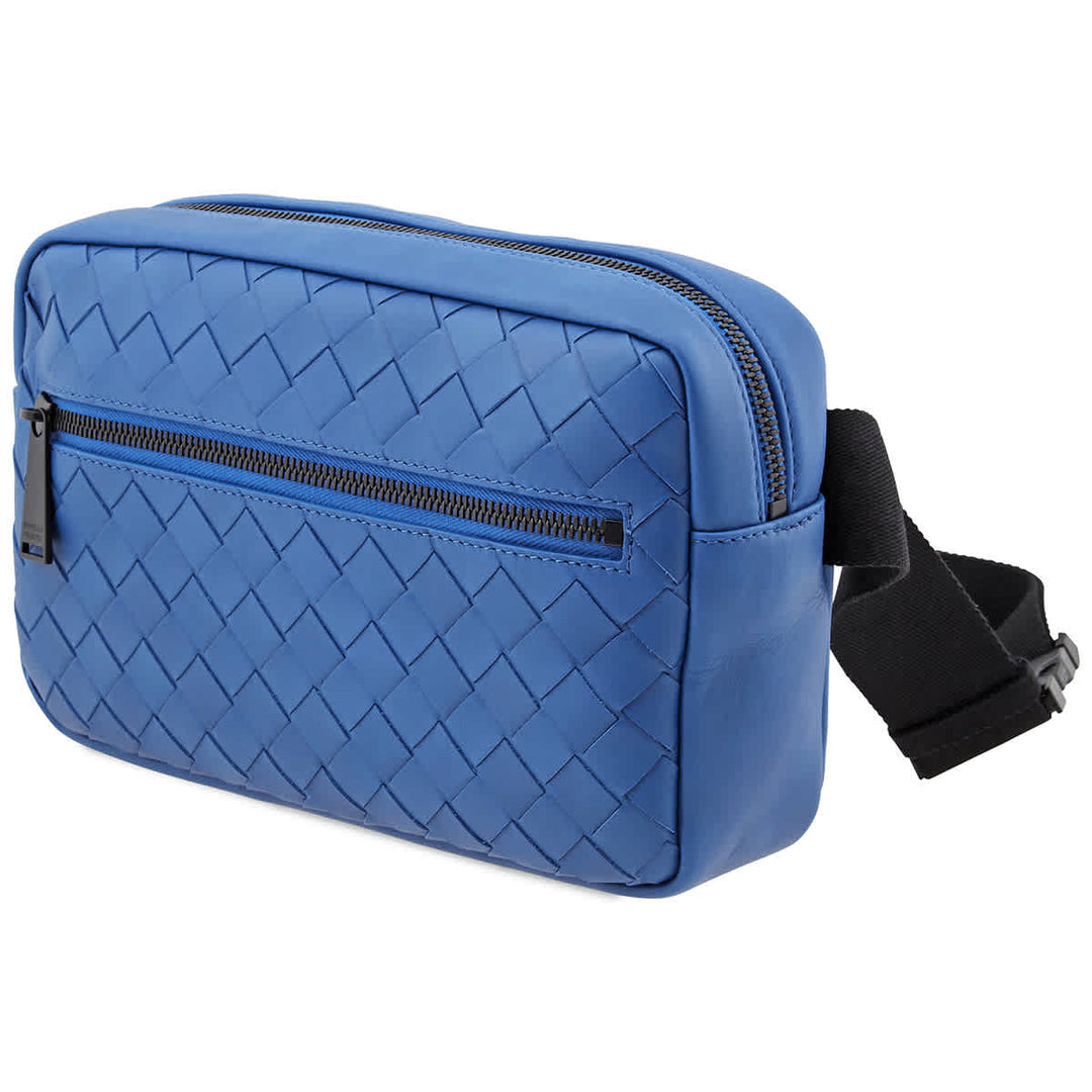 belt Bags - Bottega Veneta Intrecciato Weave Belt Bag In Blue - 601062VCPQ2_4230 - Ask Me Wear