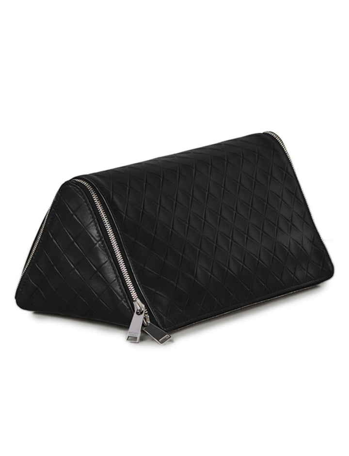 Bags - Bottega Veneta Leather Black Clutch - 8093550651 - Ask Me Wear