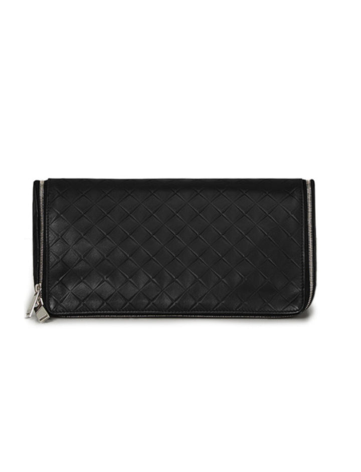 Bags - Bottega Veneta Leather Black Clutch - 8093550651 - Ask Me Wear