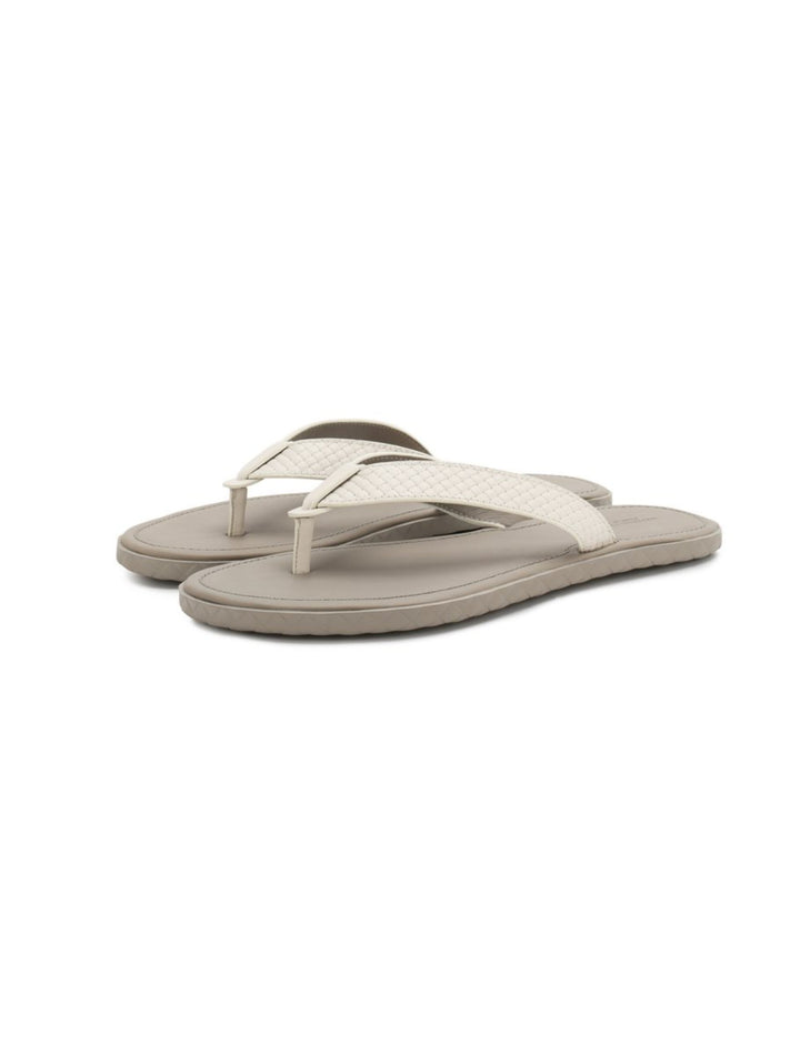 Shoes - Bottega Veneta Leather Flip Flops - 8085305388 - Ask Me Wear