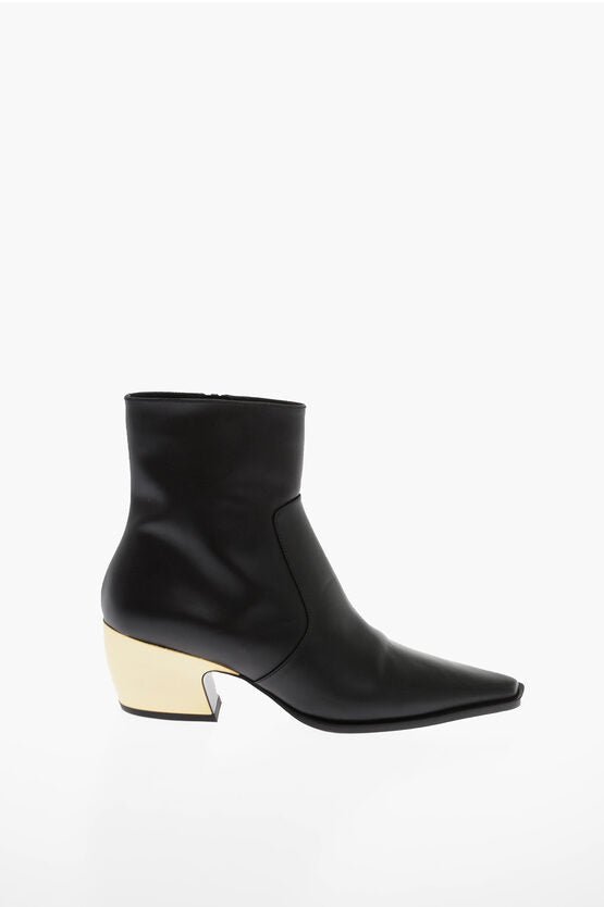 Bottega Veneta - Other - Bottega Veneta Leather TOKYO Western Booties with Metal Heel 5cm - 8131312505 - Ask Me Wear