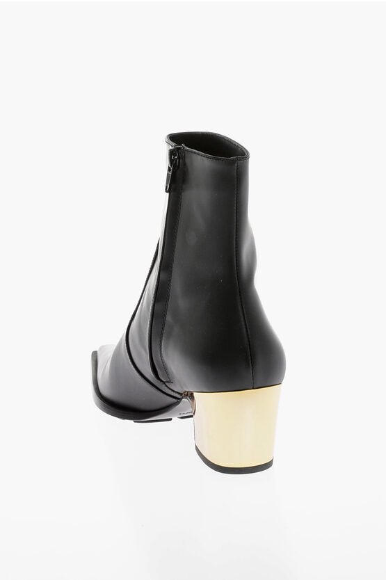 Bottega Veneta - Other - Bottega Veneta Leather TOKYO Western Booties with Metal Heel 5cm - 8131312505 - Ask Me Wear