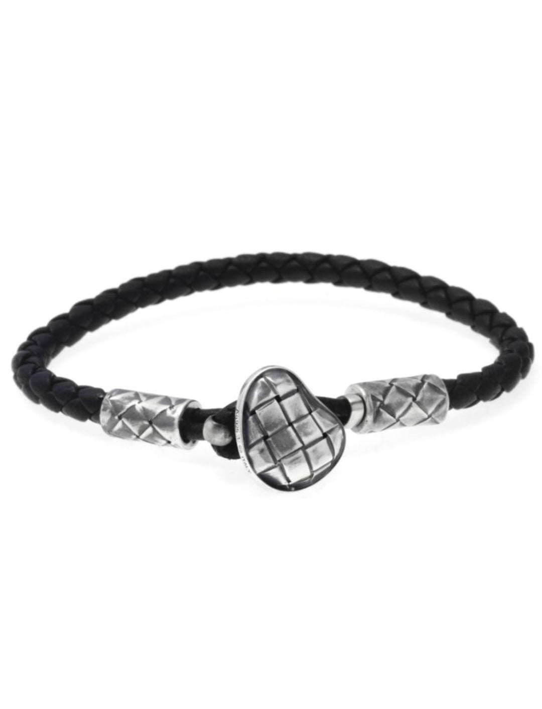 Bracelet - Bottega Veneta Men's Oxidized Silver Braided Bracelet - 8053712640 - Ask Me Wear