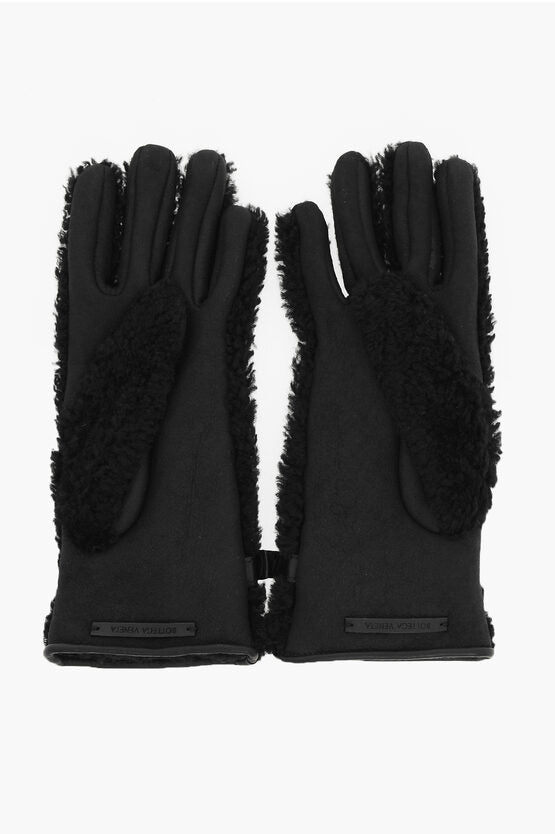 Accessories - Gloves - Bottega Veneta Mutton Shearling Gloves with TRIANGLE Buckle - 8091494788 - Ask Me Wear